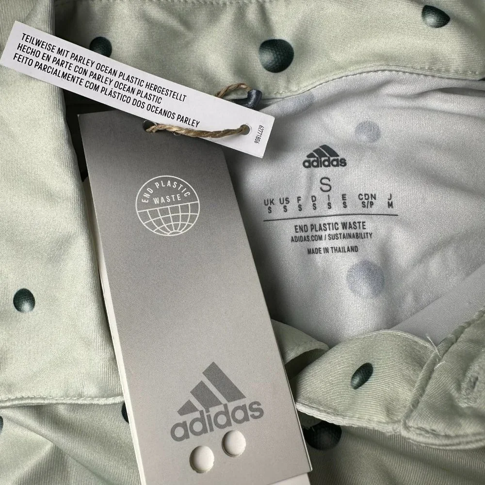 adidas Men's Ultimate 365 Allover Graphic‎ Print Golf Polo, Size S, Linen Green